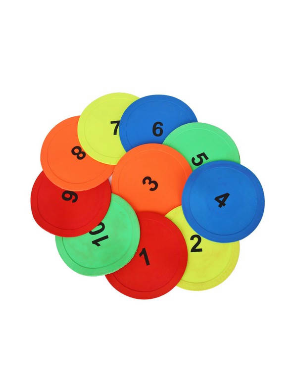 Playground with numbers disc 15cm 10pcs