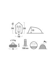 High Peak Minitramp 2 tent 10151-thumb-3
