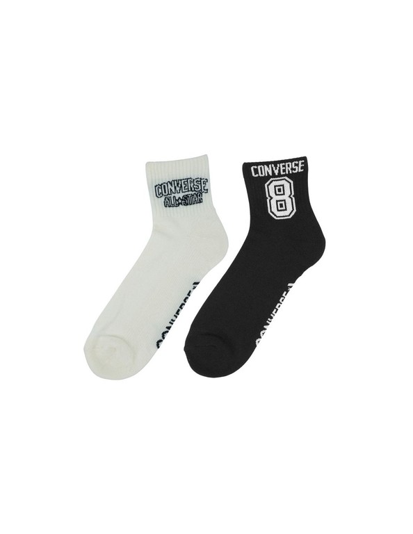 Converse 2pack socks white black E1345A