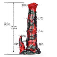 Red Devils Silicone Horse Dick 23.2cm-thumb-6