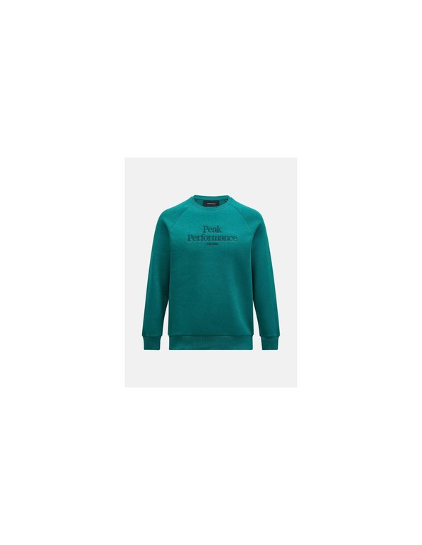 Peak Performance M Original Crew Green Sweatshirt