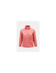 Peak Performance W Fleece Snap T Pink Sweatshirt