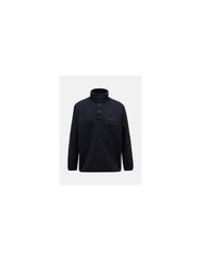 Peak Performance M Fleece Snap TNeck sweatshirt black