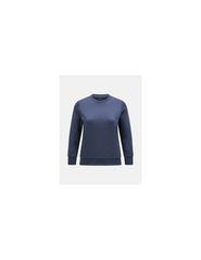 Peak Performance W Original Small Logo Crew Sweatshirt Blue