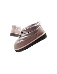 DFranklin women's snow boots winter fashionable insulated ankle boots rose gold