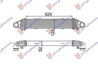 ΨΥΓΕΙΟ INTERCOOLER 1.8i16V - 2.1CDi(620x120)KW100-150