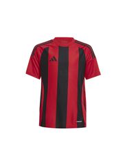 adidas Striped 24 Kids TShirt Red and Black IW2131