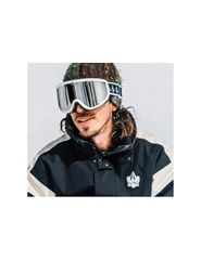 Volcom Footprints Women'sMen's Snowboard Sports Ski Goggles Silver VG0622116