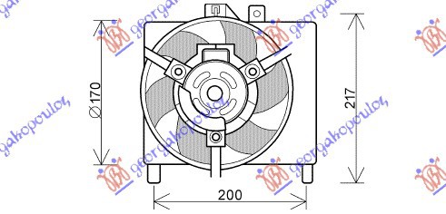 ΒΕΝΤΙΛΑΤΕΡ INTERCOOLER (170mm) ΒΕΝΖΙΝΗ-ΠΕΤΡΕΛΑΙΟ