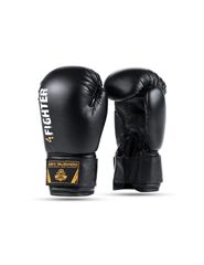 6oz Boxing Gloves for Kids 4Fighter Black