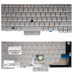 Teclado Español para Portátil - Spanish Laptop Keyboard για HP Compaq 2710 2710p EliteBook 2730 2730p 454696-001 501493-001 V070130BS2 V070130BS1 90.4Y807.S0S ES Pointer Silver ( Κωδ.41358ES )