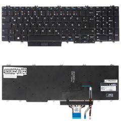 Deutsche Tastatur für Laptop - German Laptop Keyboard για Dell Precision 7530 7740 7540 7730 06P79 006P79 H3RJ8 0H3RJ8 MVPVN 0MVPVN 266YW 0DK60 00DK60 0NMVF 00NMVF PK1328J1A01 DE Pointer Black ( Κωδ.4