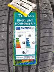ΠΡΟΣΦΟΡΆ ΕΛΑΣΤΙΚΆ ΚΑΙΝΟΎΡΙΑ 265/40/21 TRISTAR DOT 2024*****BEST TIRES ΔΩΡΕΆΝ ΤΟΠΟΘΈΤΗΣΗ !!!!**** BEDIKIAN !!!!!!