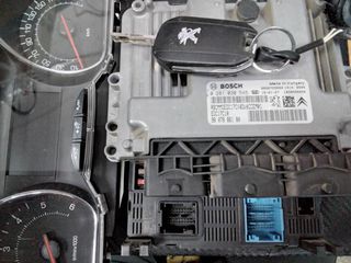 PEUGEOT 208 SET IMMO BOSCH 0 281 030 545,9807886180,EDC17C10,BSI N02,9807531680