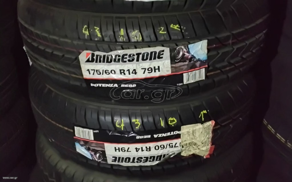 2 Καινουργια ελαστικα 175/60R14 Bridgestone Potenza RE88. DOT 4310.
