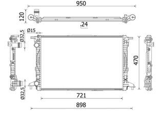 MAHLE ΨΥΓΕΙΟ ΝΕΡΟΥ AUDI VW