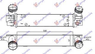 ΨΥΓΕΙΟ INTERCOOLER 2.0 (320D) ΠΕΤΡΕΛΑΙΟ (510x95x105) (Φ70-62)