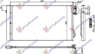 ΨΥΓΕΙΟ A/C 2.0-3.0 TURBO DIESEL (580x340x16)
