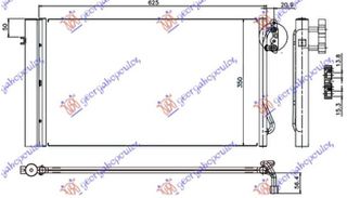 ΨΥΓΕΙΟ A/C 2.0-3.0 TURBO DIESEL(580x340x16) (NRF/KOYO)