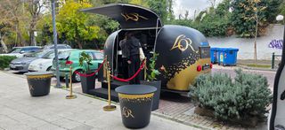 Καντίνα 1961 Airstream showroom κινητη εκθεση