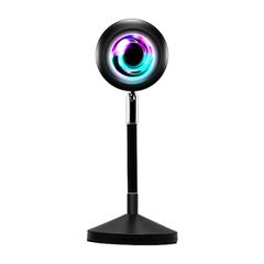 GLOBOSTAR® SUNSET GLB-106-0022 Επιτραπέζιο Φωτιστικό Πορτατίφ Προτζέκτορας Sunset με RF Ασύρματο Χειριστήριο & Λειτουργία μέσω WiFi APP LED 6W 360lm 60° AC 220-240V IP20 Πολύχρωμο RGB Dimmable - Sanan