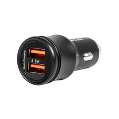 GLOBOSTAR® MATRIX GLB-106-0025 Τροφοδοτικό/Φορτιστής Αυτοκινήτου με 1 x USB 2.4A & 1 x USB-C 2.4A για Εύκαμπτη Κυλιόμενη Ψηφιακή Επιγραφή 12W AC 220-240V σε DC 5V IP20 - Μ6,6 x Π2,8 x Υ2,8cm - 2 Χρόνι