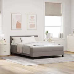 Κρεβάτι με ελατήρια με μαξιλάρι Taupe 140 x 200 cm ύφασμα 3342216