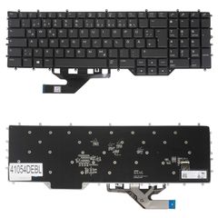 Deutsche Tastatur für Laptop - German Laptop Keyboard για Dell Alienware m17 R2 m17 R3 m17 R4 MV29D 0MV29D H8FJC CRK5J CH2XF 11XRJ 3FN13 92YH6 76X14 0C711 DE RGB Backlight Black ( Κωδ.41054DEBL )