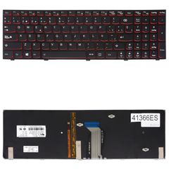 Teclado Español para Portátil - Spanish Laptop Keyboard για Lenovo IdeaPad Y500 9541 Y500S Y500N Y500NT Y510 Y510P Y590 B590 25205490 25205434 25205409 25205517 25205438 ES Backlight Black ( Κωδ.41366