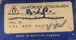 ΑΚΡΟΜΠΑΡΟ VW BETTLE / KARMANN GHIA-LEMFORDER NOS (131 425 812)