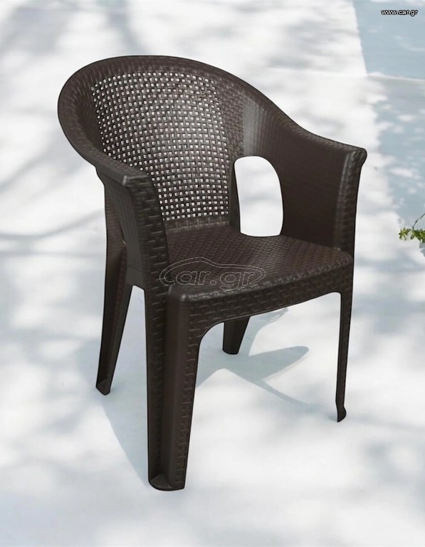 Πολυθρόνα Hobi Πολυπροπυλενίου Rattan Καφέ