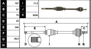 CI3164 ΗΜΙΑΞΟΝΙΟ CITROEN AX GTi ΔΕΞΙ [R]-thumb-1