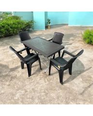 Σετ Τραπεζαρίας 5 Τεμαχίων Terra King Rattan Καφέ