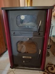Starstoves SB 40 Εμαγιέ Ξυλόσομπα Καλοριφέρ με Φούρνο 30kW