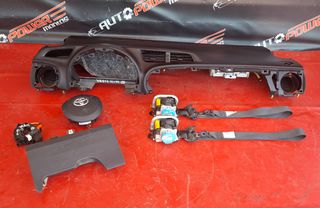 TOYOTA YARIS 2011-2014 ΜΟΥΡΗ ΚΟΜΠΛΕ (LED ΦΑΝΑΡΙΑ) (ΒΕΝΖΙΝΗ-ΥΒΡΙΔΙΚΟ) Α2* - SET  ΑΕΡΟΣΑΚΟΙ Α1*-thumb-1