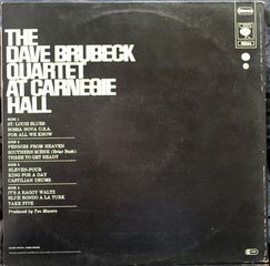 THE DAVE BRUBECK QUARTET - AT CARNEGIE HALL(2LP)-thumb-1