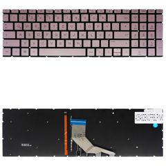 Deutsche Tastatur für Laptop - German Laptop Keyboard για HP 15-DA 15-DB 250 G7 255 G7 15-CX 15-DA0079NR 15-DA0014DX L13318-BG1 L14606-151 L23074-001 DE No Frame Backlight Pink ( Κωδ.40549DENOFRBLPINK