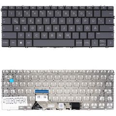 Deutsche Tastatur für Laptop - German Laptop Keyboard για HP Envy Spectre x360 13-BF 13-BF0013DX N15667-041 N15666-041 N18137-031 N15666-001 N15667-001 DE No Frame Gray ( Κωδ.41330DENOFRGRAY )