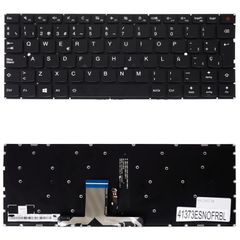 Teclado Español para Portátil - Spanish Laptop Keyboard για Lenovo Ideapad 510S-13IKB 80V0 510S-13ISK 80SJ Xiaoxin Air13 Pro 5CB0L47188 5CB0L47482 5CB0L47176 5CB0L47110 ES Nο Frame Backlight Black ( Κ