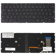 Deutsche Tastatur für Laptop - German Laptop Keyboard για HP Chromebook 13 G1 13G1 859668-001 861674-001 859535-001 859535-131 859535-271 859535-251 859535-171 DE Nο Frame Backlight Black ( Κωδ.41371D