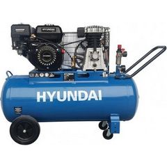 HYUNDAI Η100LG (67B30-3) ΑΕΡΟΣΥΜΠΙΕΣΤΗΣ ΒΕΝΖΙΝΟΚΙΝΗΤΟΣ 100LT 6.5HP με επιταχυντή