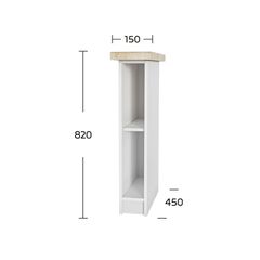 Anita Κάτω Ντουλάπι Λευκό 15x60x82cm
