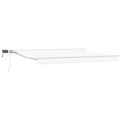 Χειροκίνητο πλαίσιο τέντας με LED Λευκός 4 x 3,5 μ 3420643