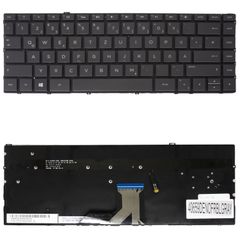Deutsche Tastatur für Laptop - German Laptop Keyboard για HP Spectre X360 13-AC 13-AG 13-AD 13-AE 13-AH 13-W 13-AP 13-ac000 13-ag000 920694-071 DE No Frame Backlight Dark Gray ( Κωδ.40659DENOFRBLGRAY