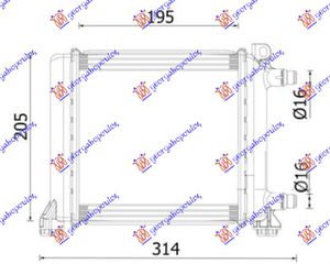 ΨΥΓΕΙΟ ΒΟΗΘΗΤΙΚΟ 1.5-2.0 ΒΕΝΖΙΝΗ (202x195) (MAHLE PREMIUM LINE)