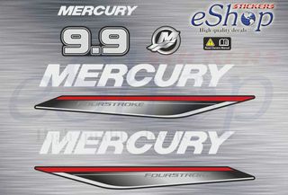 Αυτοκόλλητα σετ για Mercury 9.9 Hp Four Stroke 2021