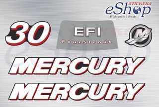 Αυτοκόλλητα σετ για Mercury 30 Hp EFI τετράχρονης 2006 2012