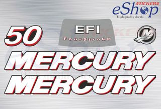 Αυτοκόλλητα σετ για Mercury 50 Hp EFI τετράχρονης 2006 2012
