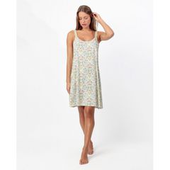 Admas Γυναικείο Νυχτικό Τιραντάκι Cotton Viscose Yellow Garden SS '26