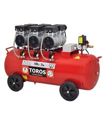 Toros Αεροσυμπιεστης Χαμηλου Θορυβου Oilfree 100Lt, 3HP